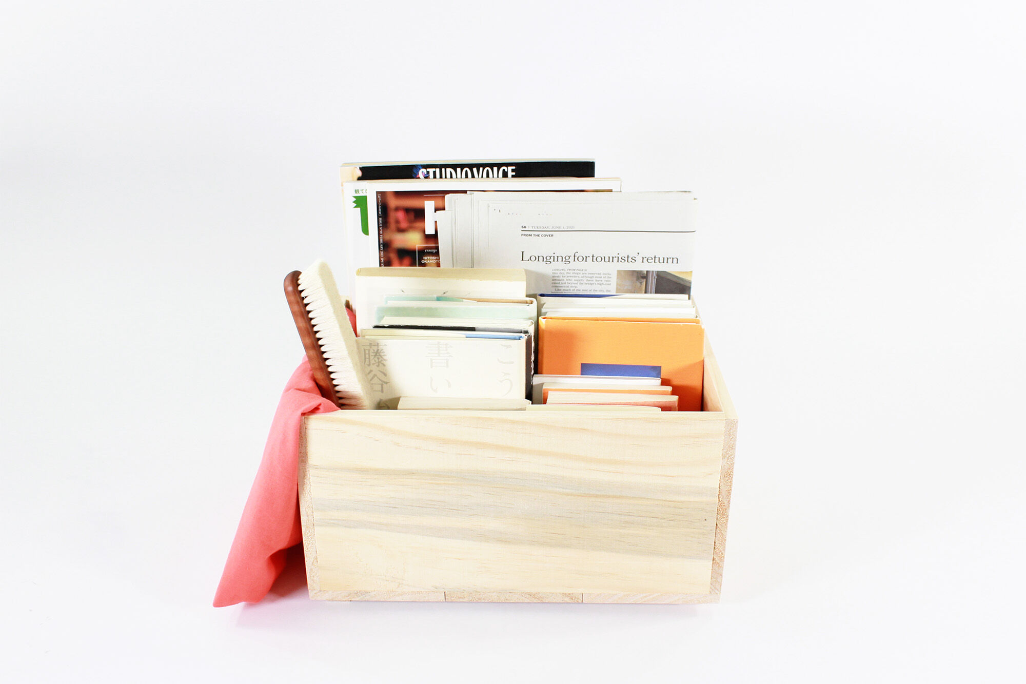 biblio philic ブックコンテナ カート付き BOOK CONTAINER HALF Natural | BIBLIOPHILIC