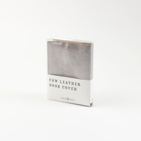 COW LEATHER BOOK COVER 文庫 SILVER