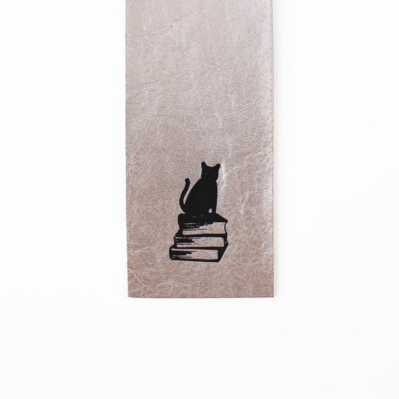 しおり COW LEATHER BOOKMARK SILVER/GOLD | BIBLIOPH