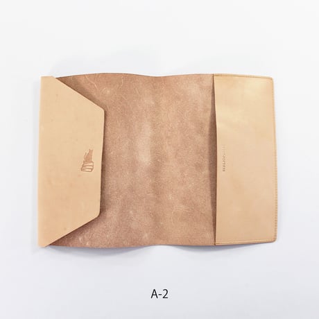 COW LEATHER BOOK COVER A5判 栃木レザー　※日焼けあり※