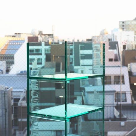 BOOK CONTAINER HALF ACRYLIC  GLASS COLOR
