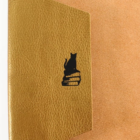 ブックカバー / COW LEATHER BOOK COVER 文庫 SILVER/GOLD