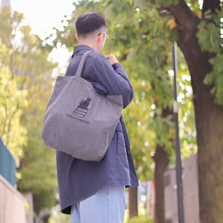 トートバッグ / BIBLIOPHILIC WOOL MELTON TOTE BAG  L size