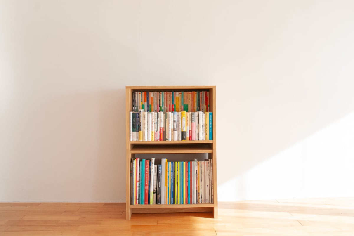 ブックシェルフ 黒猫の本棚 STACKING SHELF 2段 ANGLE×REGULAR F