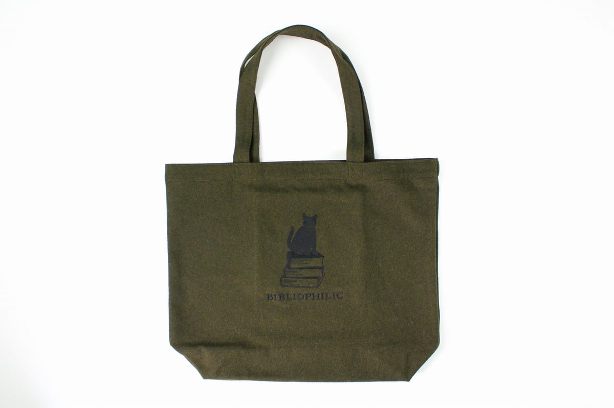 トートバッグ / BIBLIOPHILIC WOOL MELTON TOTE BAG L s