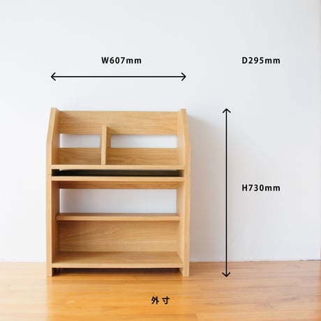 ブックシェルフ　黒猫の本棚 STACKING SHELF 2段　REGULAR×TOP