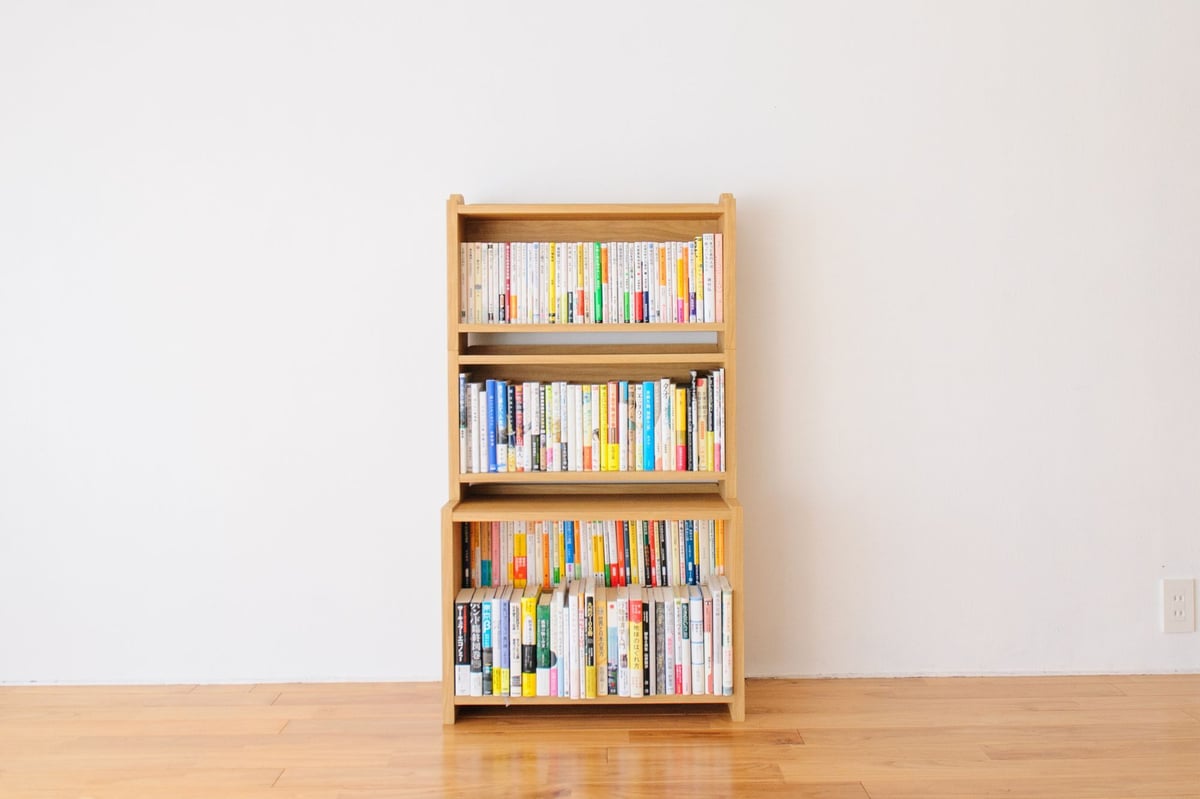 ブックシェルフ 黒猫の本棚 STACKING SHELF 3段 REGULAR×HALF×HA