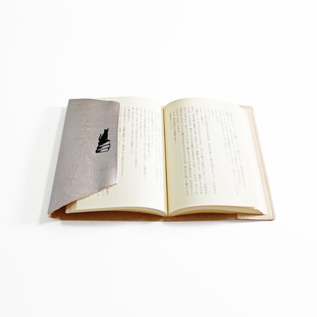 ブックカバー / COW LEATHER BOOK COVER 文庫 SILVER/GOLD