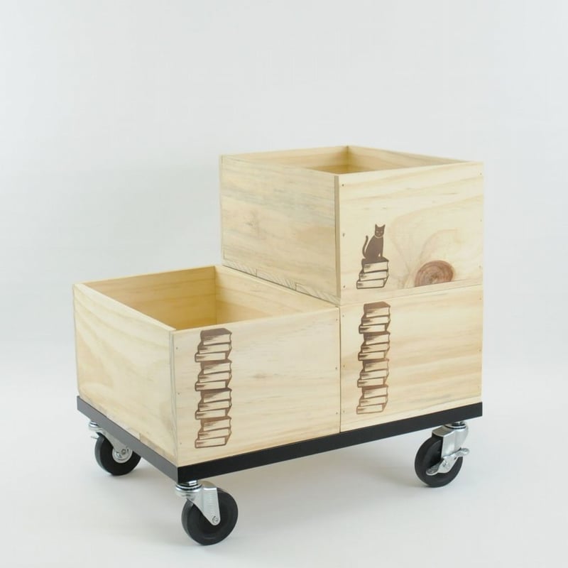 BOOK CONTAINER CART | BIBLIOPHILIC BOOK CONTAINER CART | BIBLIOPHILIC