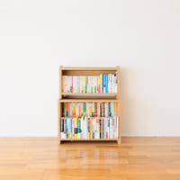 ブックシェルフ　黒猫の本棚 STACKING SHELF 2段　REGULAR×HALF