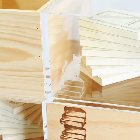 BOOK CONTAINER HALF ACRYLIC