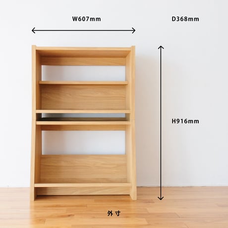ブックシェルフ　黒猫の本棚 STACKING SHELF 2段　ANGLE×REGULAR