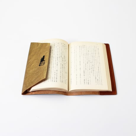 ブックカバー / COW LEATHER BOOK COVER 文庫 SILVER/GOLD