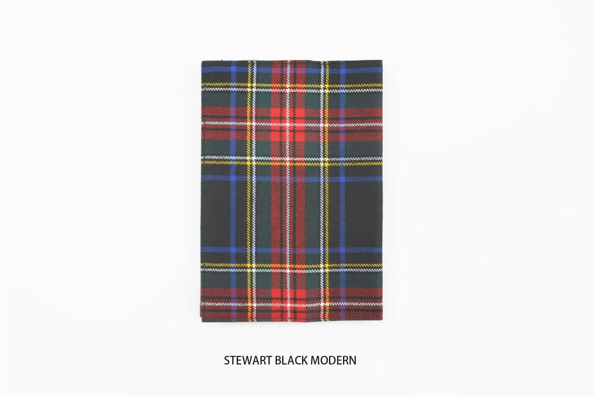辞書カバー　チェック　レッド　ネイビー　赤　紺 ブックカバー / LOCHCARRON TARTAN BOOKCOVER 46判 | BIBL