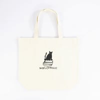 数量限定　Nukeme  ×  BIBLIOPHILIC  グリッチ刺繍キャンバストートバッグ Lサイズ