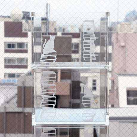 BOOK CONTAINER HALF ACRYLIC