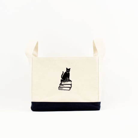 BOOK TOTE BAG WAXED HALF