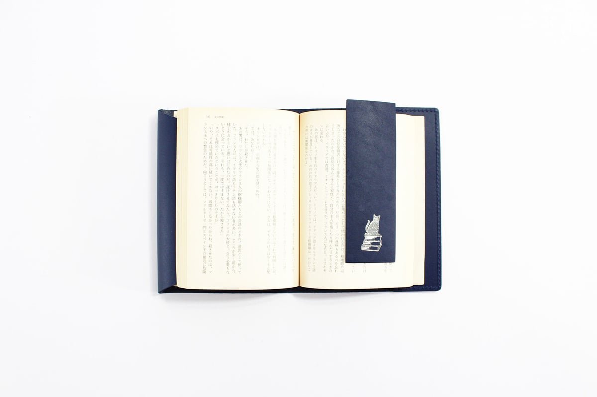 春夏新作 LEATHER FACE DOUBLE / ブックカバー BOOKCOVER BIB | 文庫 机上用品・文具収納