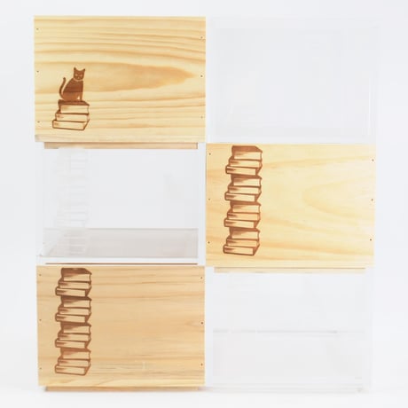 BOOK CONTAINER HALF ACRYLIC