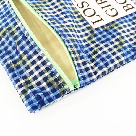 ブックポーチ / Nine Stories BOOK POUCH LIBERTY PRINT CHECK