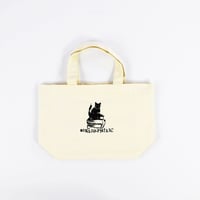 数量限定　Nukeme  ×  BIBLIOPHILIC  グリッチ刺繍キャンバストートバッグ Sサイズ