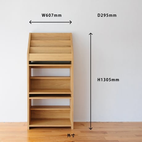 ブックシェルフ　黒猫の本棚 STACKING SHELF 3段　REGULAR×REGULAR×FACE