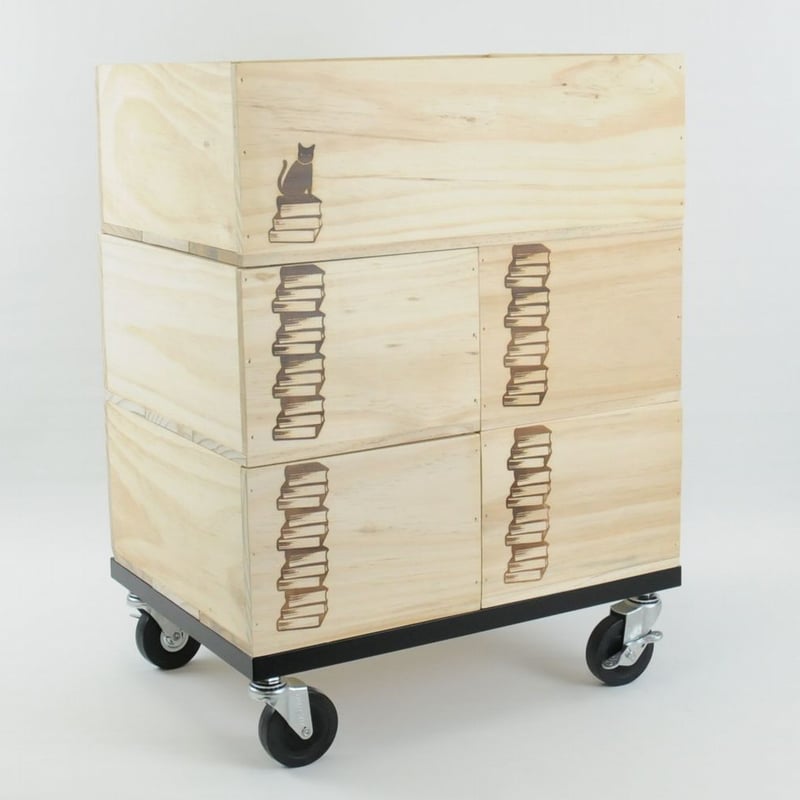 BOOK CONTAINER CART | BIBLIOPHILIC