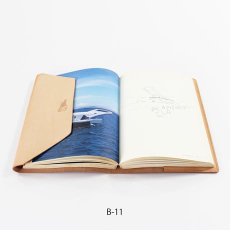 COW LEATHER BOOK COVER A5判 栃木レザー　※日焼けあり※
