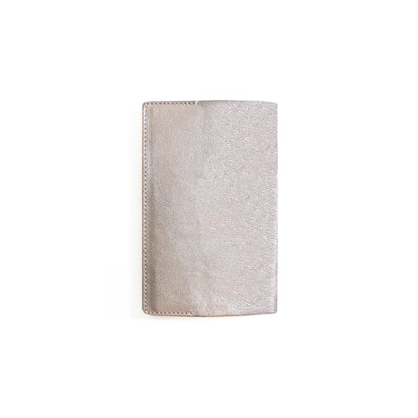 COW LEATHER BOOK COVER 新書 SILVER