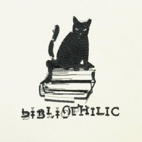 数量限定　Nukeme  ×  BIBLIOPHILIC  グリッチ刺繍キャンバストートバッグ Lサイズ