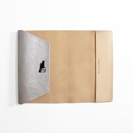 ブックカバー / COW LEATHER BOOK COVER 新書 SILVER/GOLD