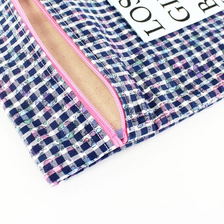 ブックポーチ / Nine Stories BOOK POUCH LIBERTY PRINT CHECK