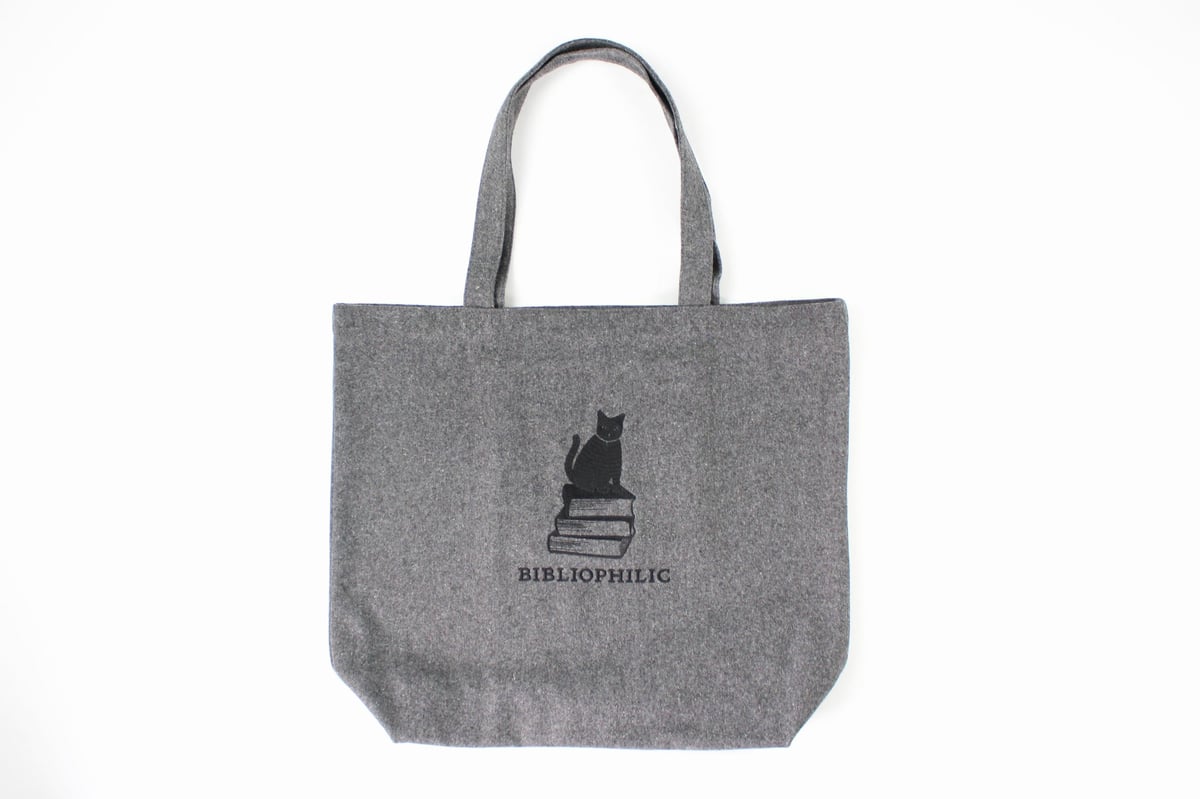 トートバッグ / BIBLIOPHILIC WOOL MELTON TOTE BAG L s