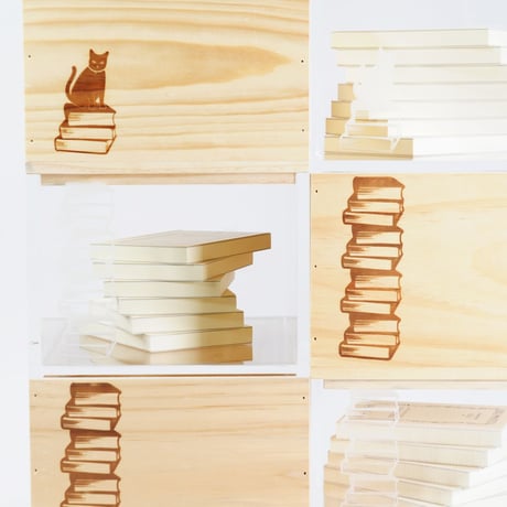 BOOK CONTAINER HALF ACRYLIC