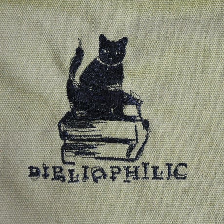 数量限定　Nukeme  ×  BIBLIOPHILIC  グリッチ刺繍キャンバストートバッグ Sサイズ
