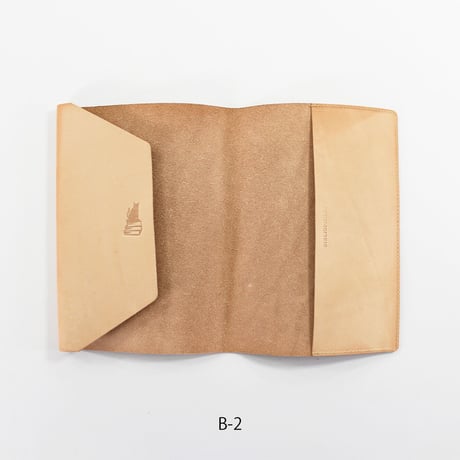 COW LEATHER BOOK COVER A5判 栃木レザー　※日焼けあり※