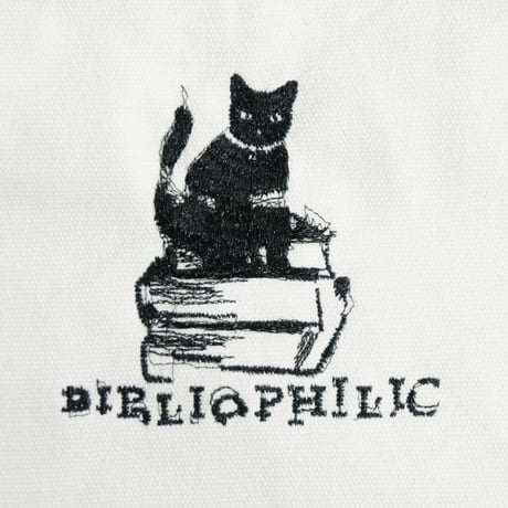 数量限定　Nukeme  ×  BIBLIOPHILIC  グリッチ刺繍キャンバストートバッグ Sサイズ