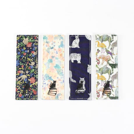 しおり　ブックマーカー❁パッチワーク　リバティプリント使用 しおり ブックマーカー❁パッチワーク リバティプリント使用 ハンドメイド