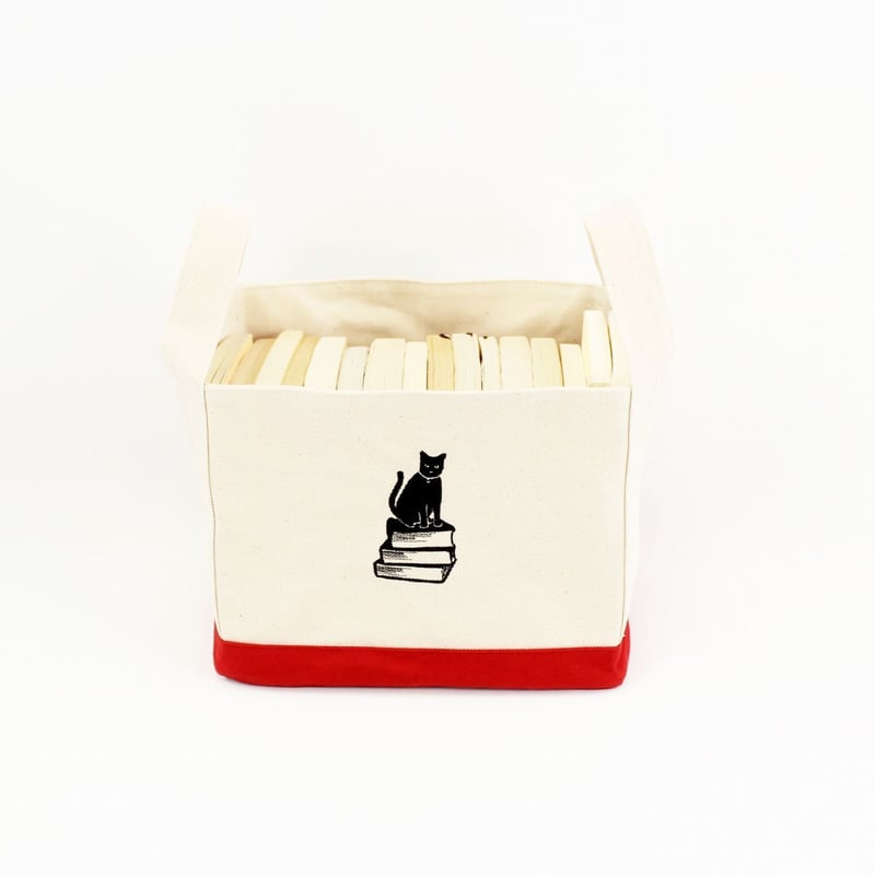 BOOK TOTE BAG WAXED HALF | BIBLIOPHILIC
