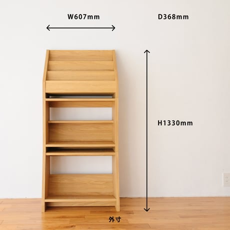 ブックシェルフ　黒猫の本棚 STACKING SHELF 3段　ANGLE×REGULAR×FACE