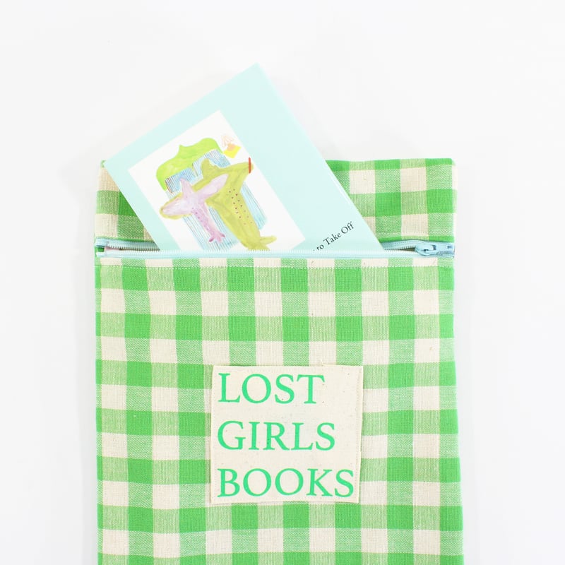 ナインストーリーズ ブックポーチ グリーンチェック Nine Stories BOOK POUCH GINGHAM CHECK | BIBLIOP