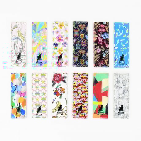 しおり　ブックマーカー❁メイジー　リバティプリント使用　ハンドメイド しおり ブックマーカー❁メイジー リバティプリント使用