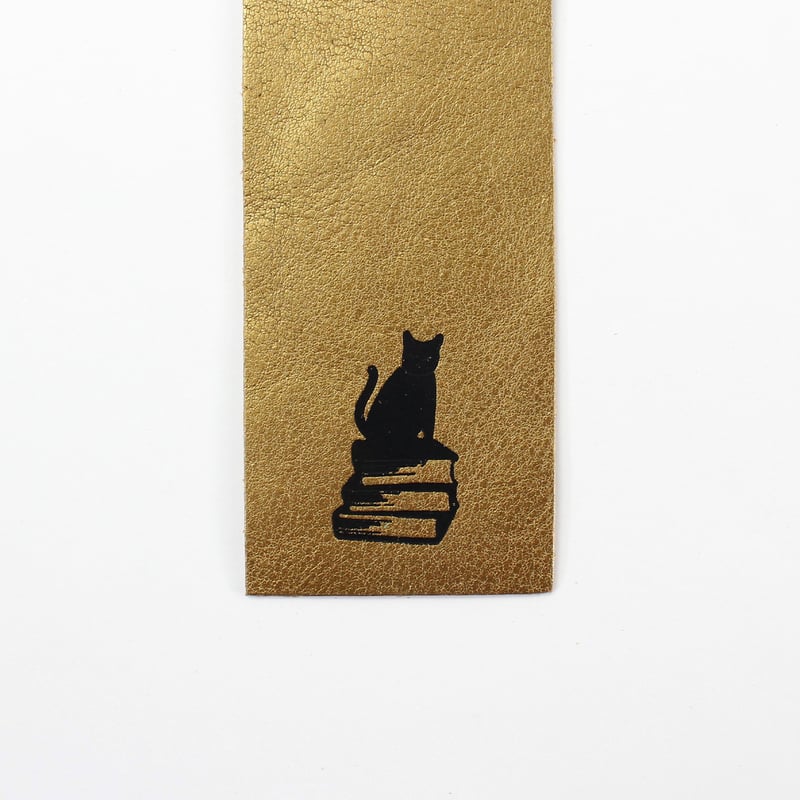 しおり COW LEATHER BOOKMARK SILVER/GOLD | BIBLIOPH