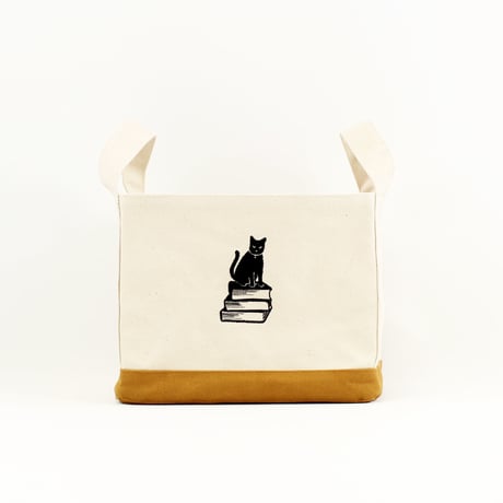 BOOK TOTE BAG WAXED HALF