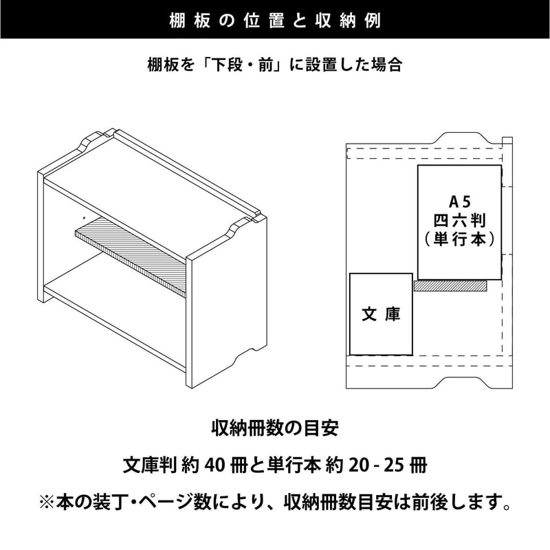 ブックシェルフ 黒猫の本棚 STACKING SHELF REGULAR | BIBLIOPH