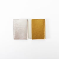 ブックカバー / COW LEATHER BOOK COVER 文庫 SILVER/GOLD