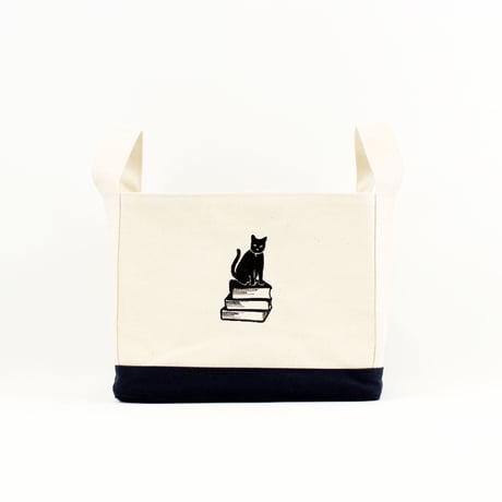BOOK TOTE BAG WAXED HALF