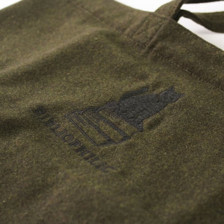トートバッグ / BIBLIOPHILIC WOOL MELTON TOTE BAG  L size