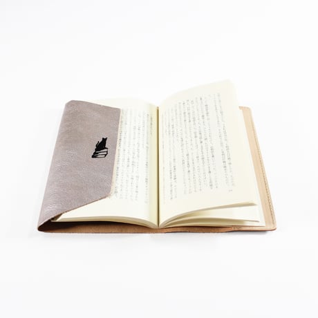 ブックカバー / COW LEATHER BOOK COVER 新書 SILVER/GOLD