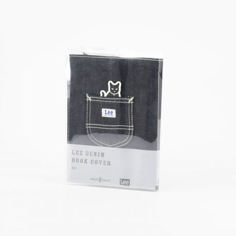 LEE BOOK COVER  A5  DENIM BLUE